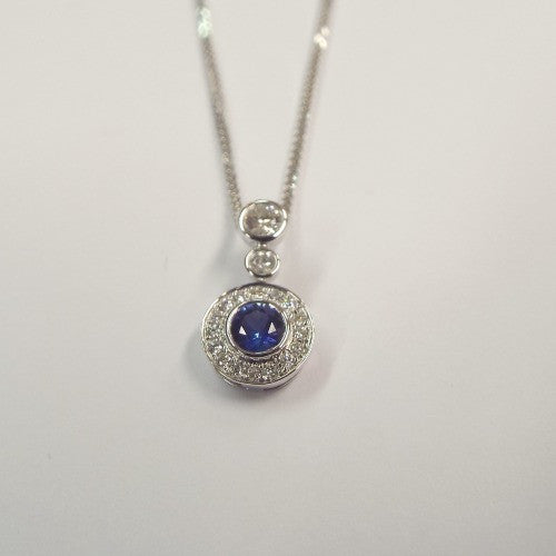 Sri Lankan Sapphire & Diamonds